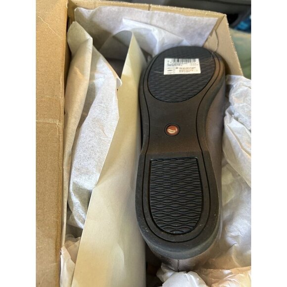 Clarks Pebble Metallic Un Darcey Ease Leather Flat - Women Size 5.5 M NEW Dressy - Picture 7 of 8
